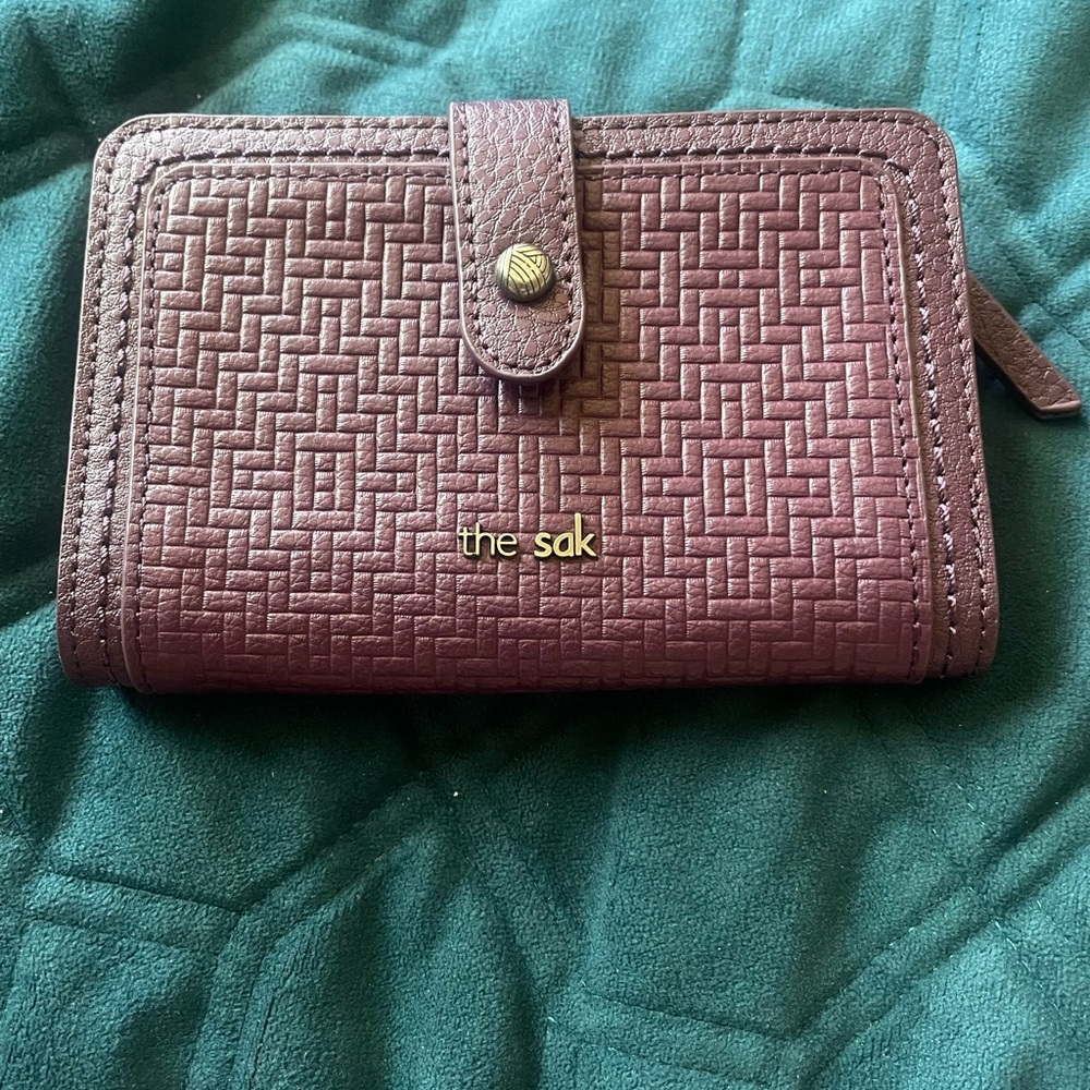 The Sak Purple Woven Wallet